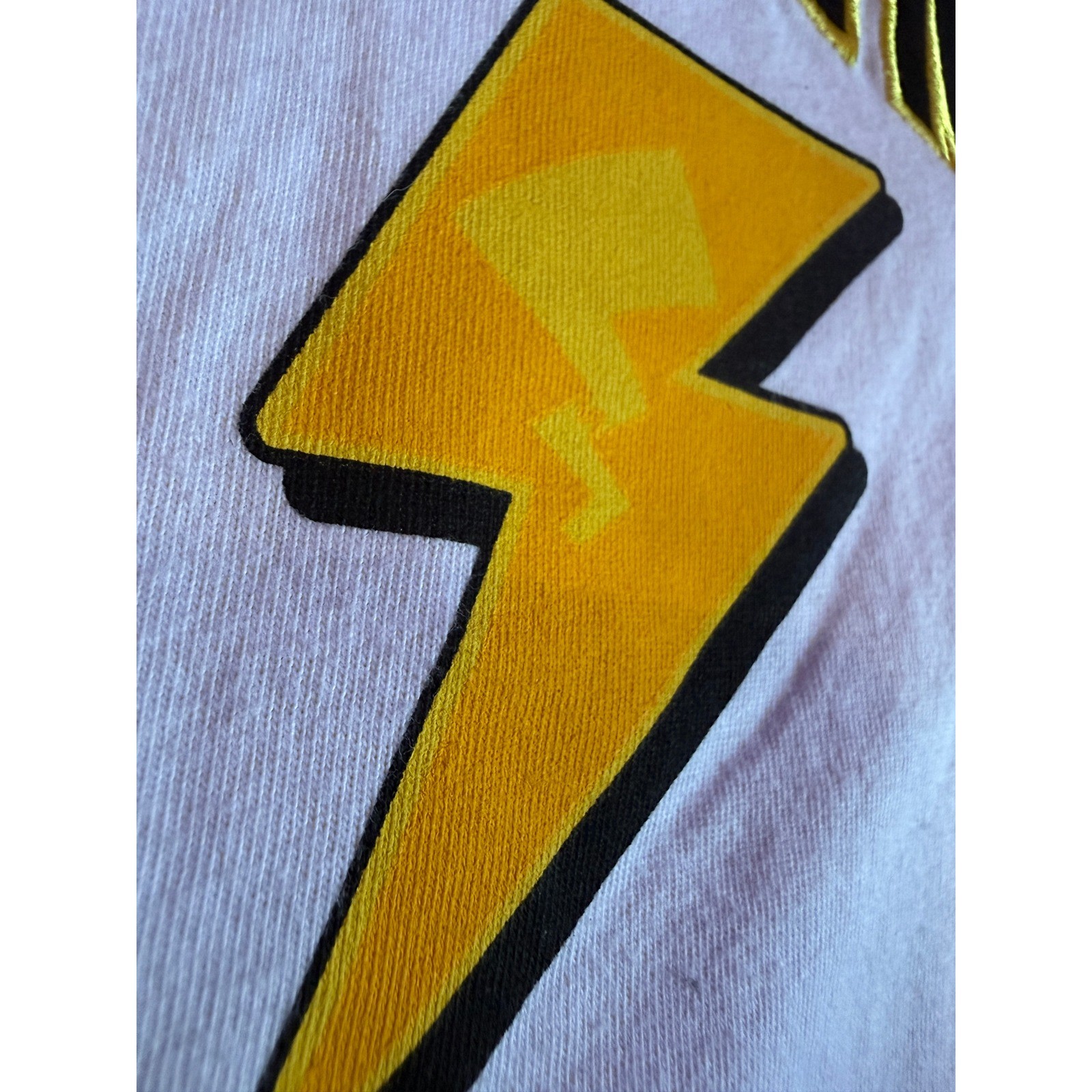 Pokemon Pikachu Pallet Town Baseball Jersey White Yellow XL 025 Button Up Shirt gallery