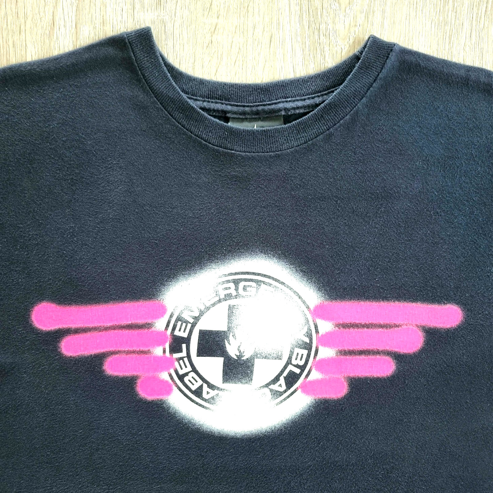 Vintage 90s BLACK LABEL Skateboards Shirt M Lucero Madrid Santa Cruz Powell Real gallery