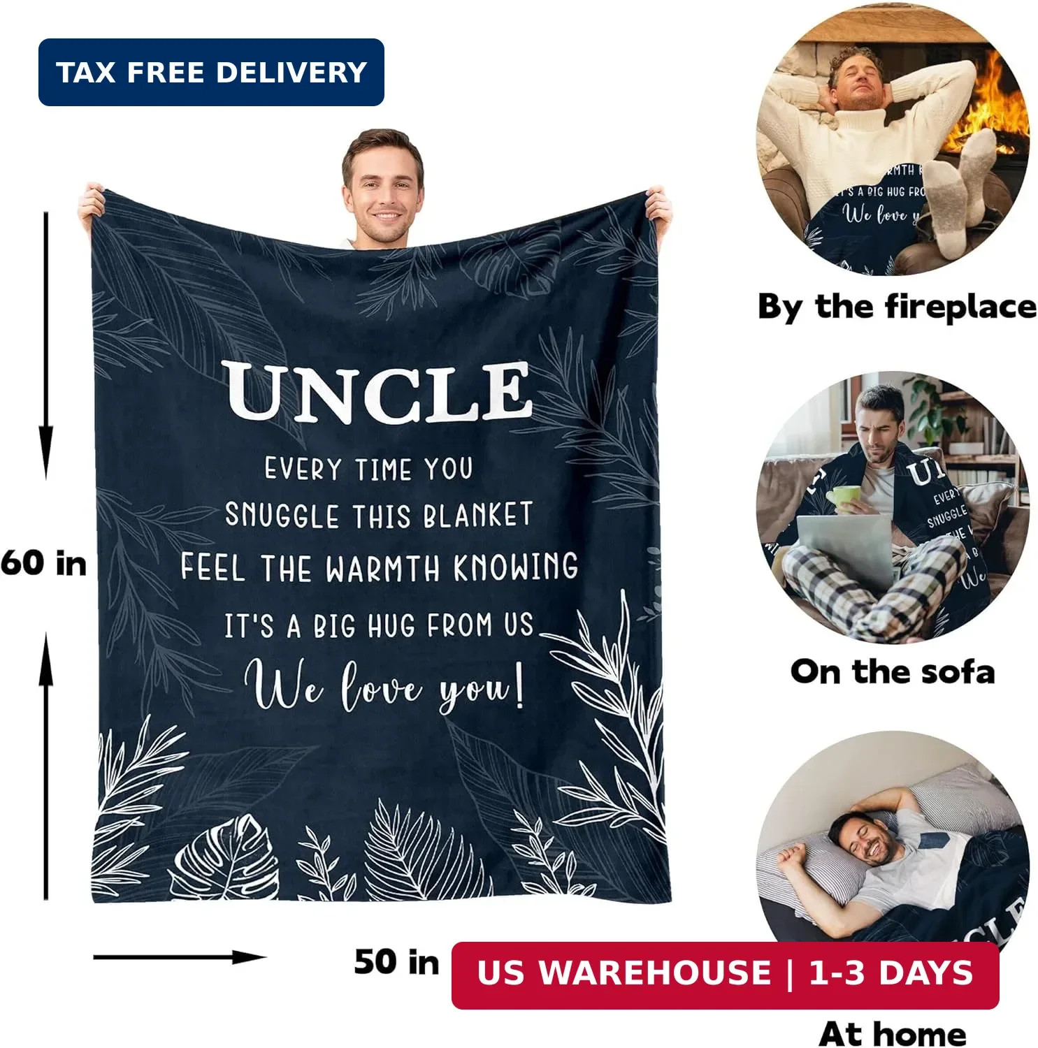 Uncle Gifts - Best Uncle Blanket for Fathers Day, Birthday, Christmas & Thanksgi gallery