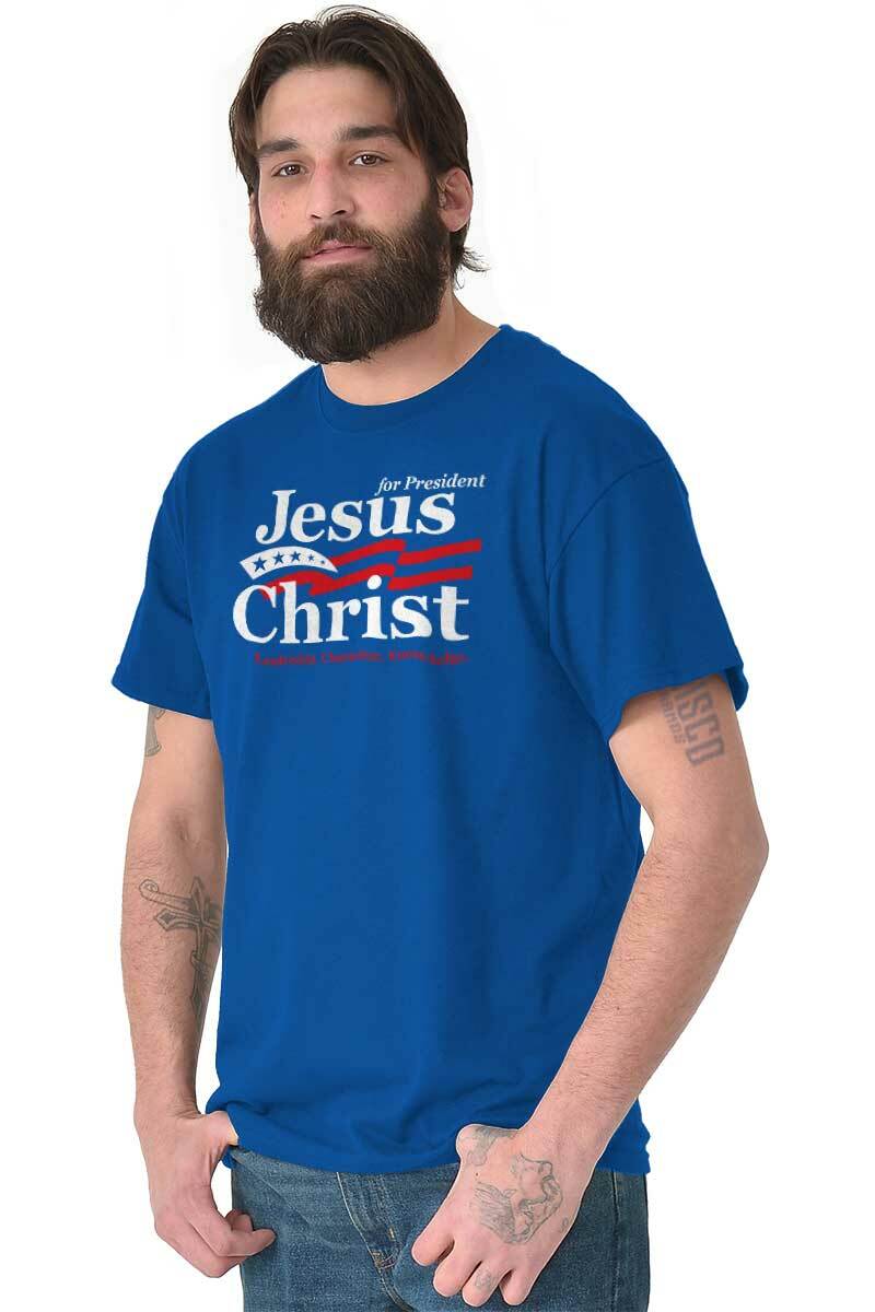 Christian Jesus Christ For President USA Womens or Mens Crewneck T Shirt Tee gallery