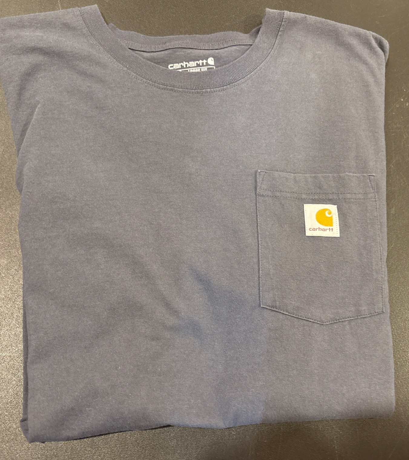 NEW NWOT CARHARTT Pocket T-Shirt Mens 3XL Steel Blue Loose Fit K87 Workwear gallery