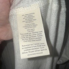 Faherty Men’s Cloud Waffle Crew Thermal Shirt XXL Ivory Heather Long Sleeve NEW