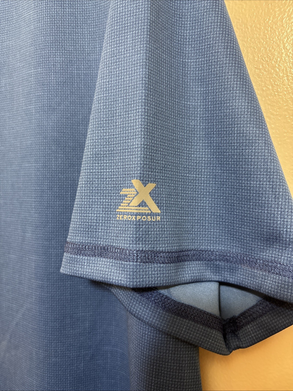 Zeroxposur Men's Tee Shirt Short Sleeves UPF 50+ Sun Protection Blue Size XL gallery