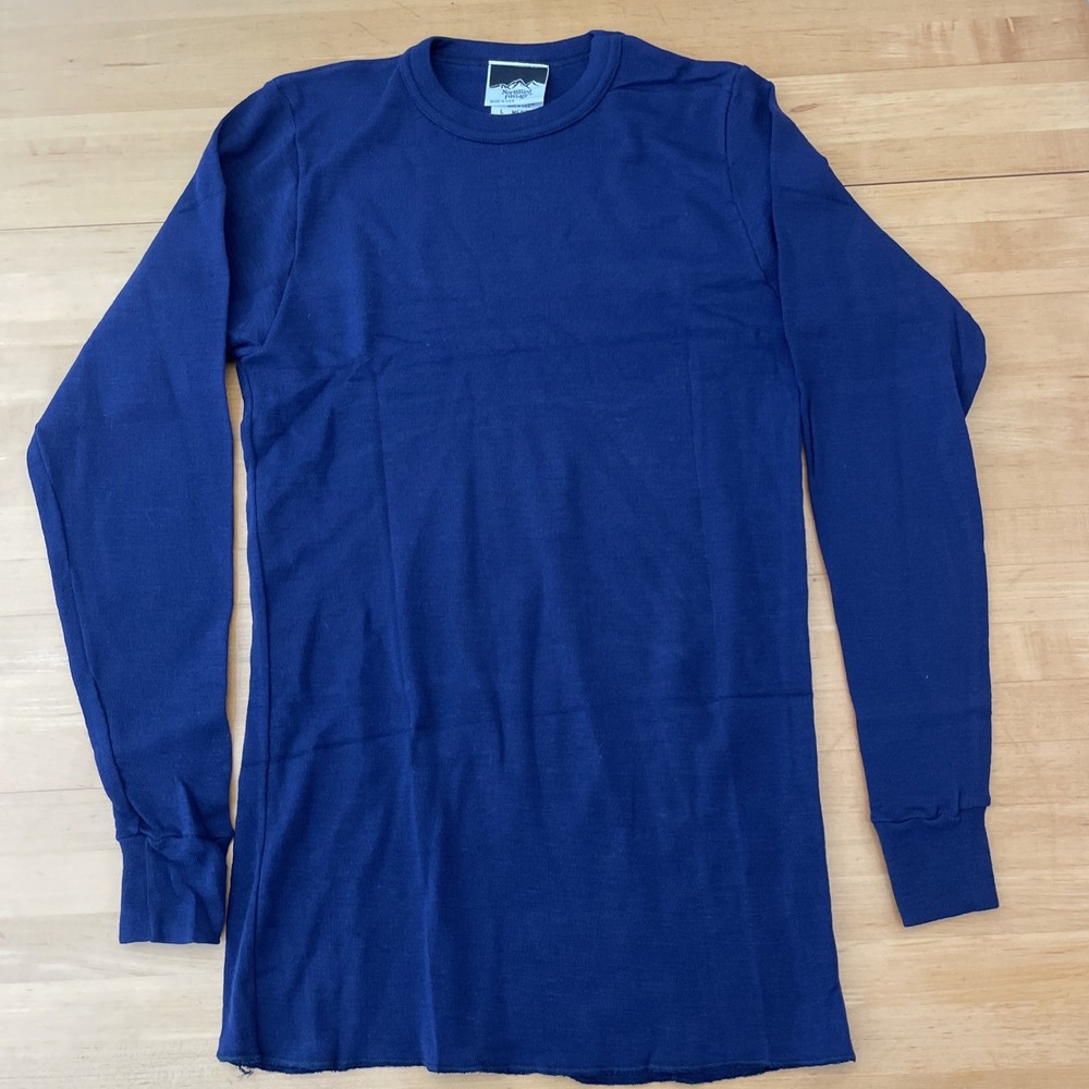 NWOT Northwest Passage Men’s Large Long Sleeve Navy Shirt Made In The USA