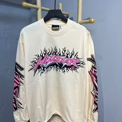 Hellstar Studios Retro Letter print Long Sleeve T-shirt – Multiple Colors + Size