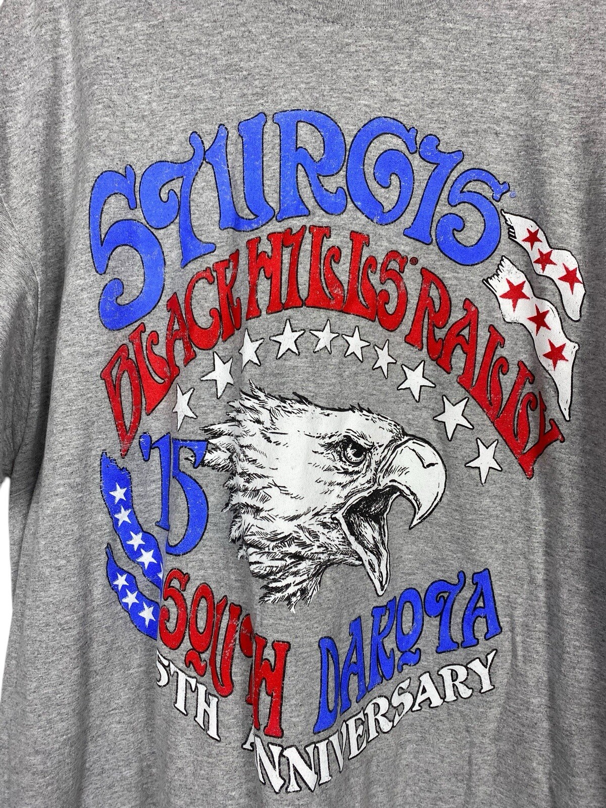 Sturgis Black Hills Rally South Dakota T Shirt Size 2XL 75th Anniversary Mens