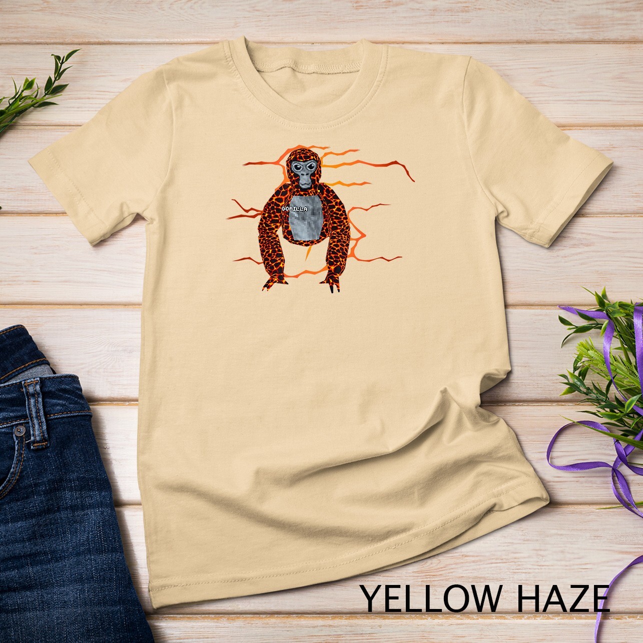 Lava Monkey Gorilla Tag Meme VR Gamer Shirt for Kids, Adults Unisex T-shirt gallery