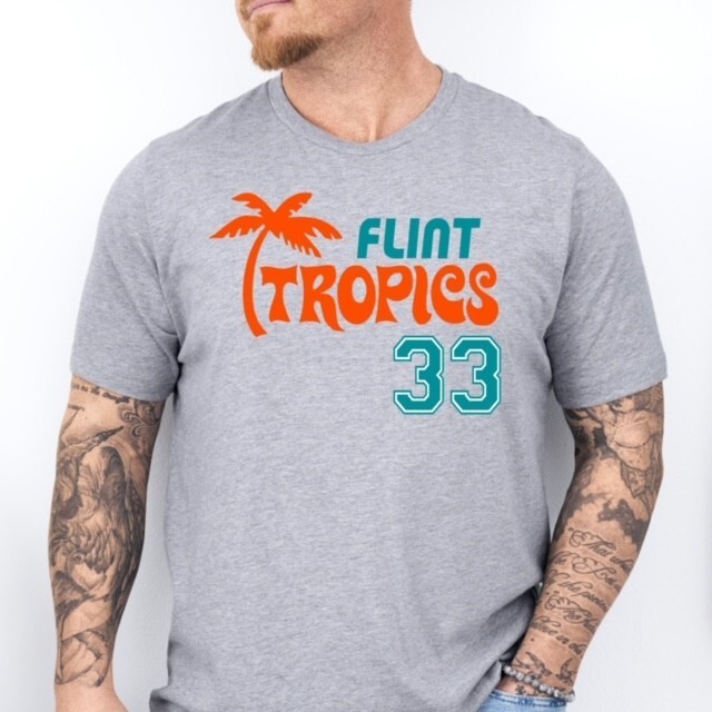 FLINT TROPICS | Jackie Moon themed Soft Ring Spun Pre-Shrunk Cotton T-Shirt gallery