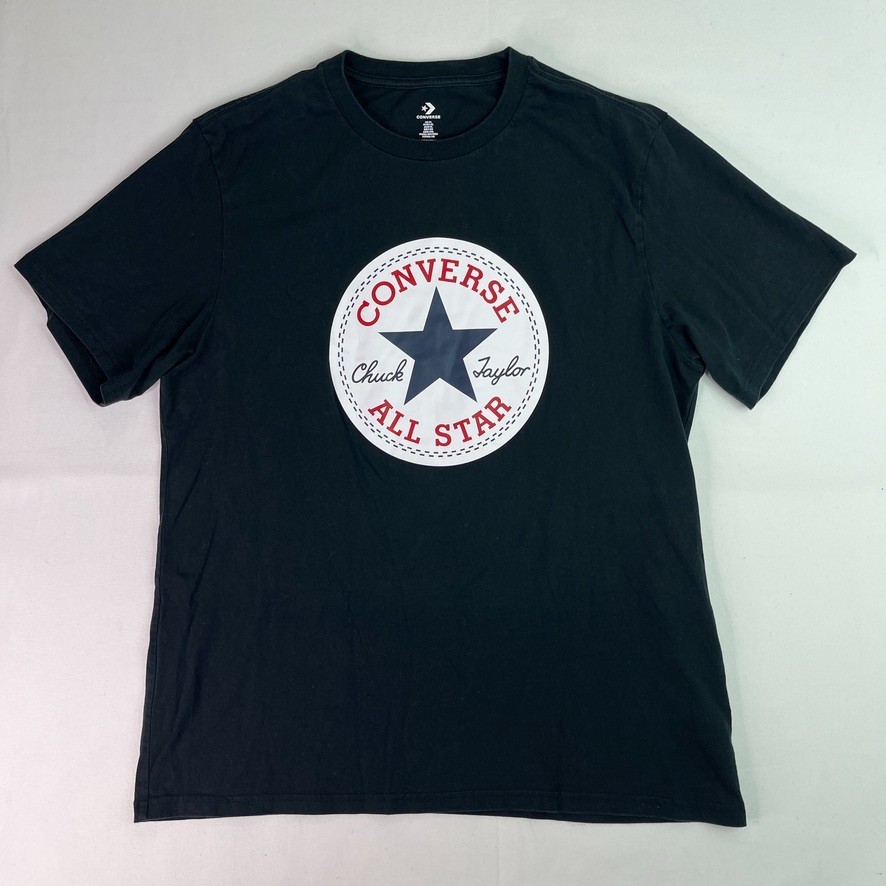 Converse All Star Shirt XL Black Chuck Taylor Logo Graphic Tee