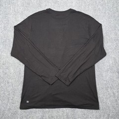 7 Diamonds Core Henley Men’s M Black Performance Lightweight Shirt Long Sleeve