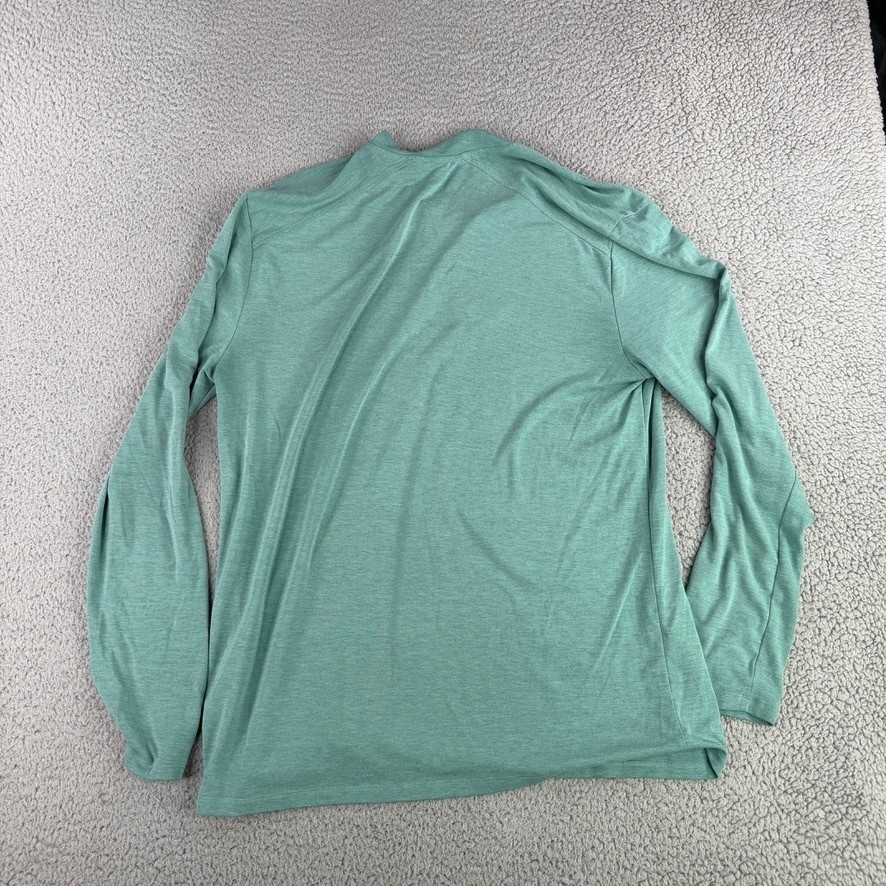 Free Fly Henley Shirt Mens Large Green Bamboo Performance Long Sleeve 9730 gallery