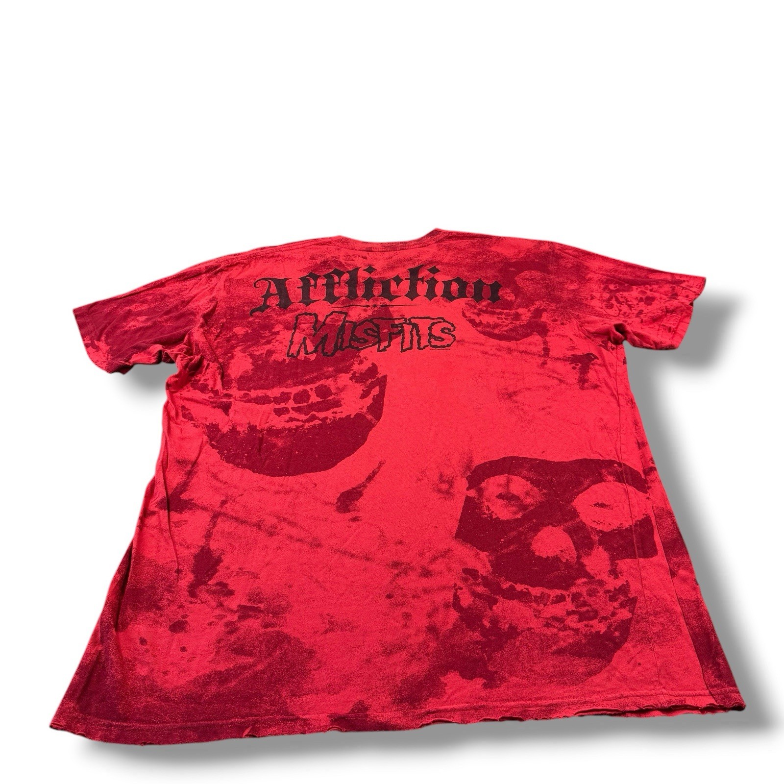 Affliction Signature Series x Misfits Sorrow Red/Black T-Shirt Mens Sz 3XL Rare gallery