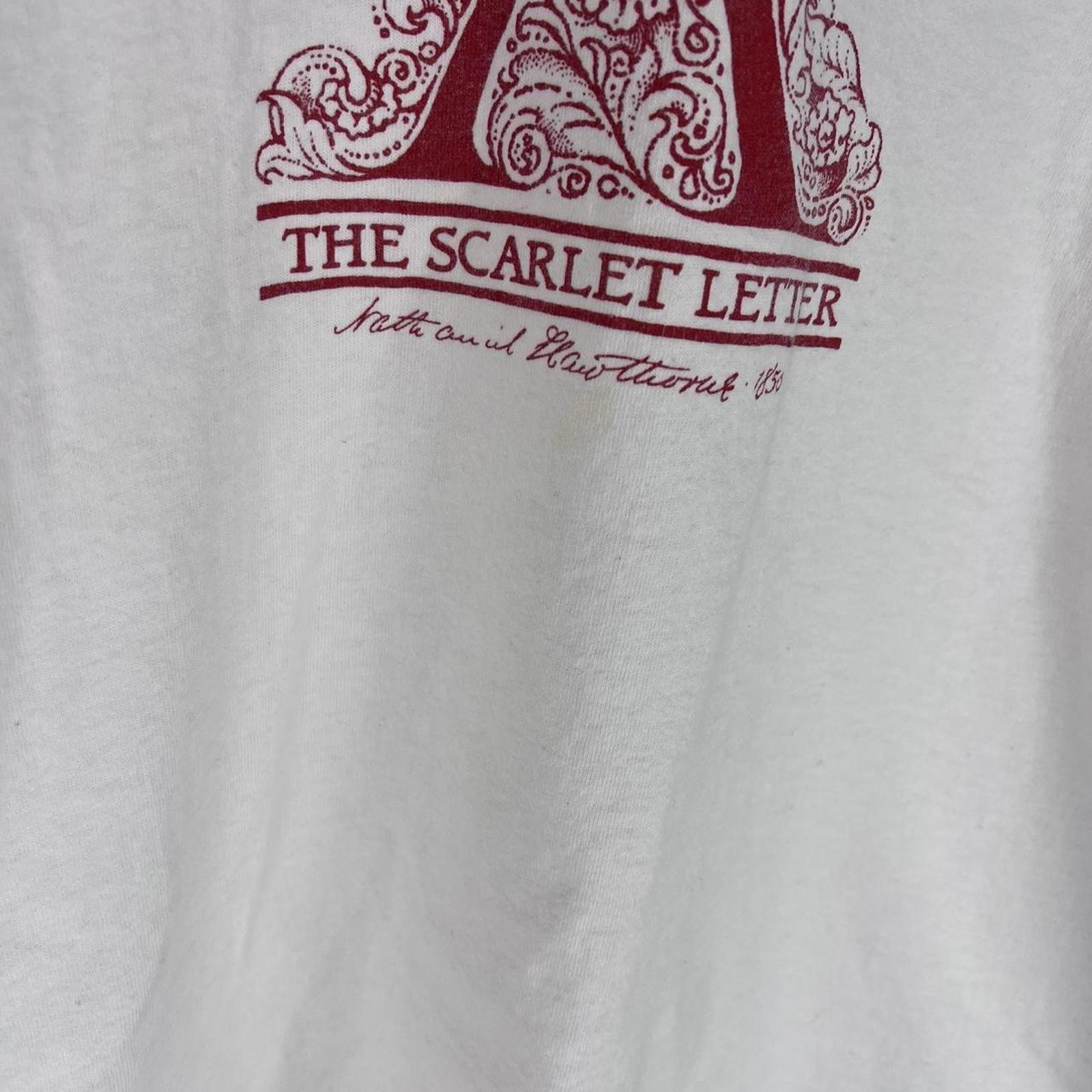 Vintage the Scarlet Letter novel white cotton tee size X Large gallery