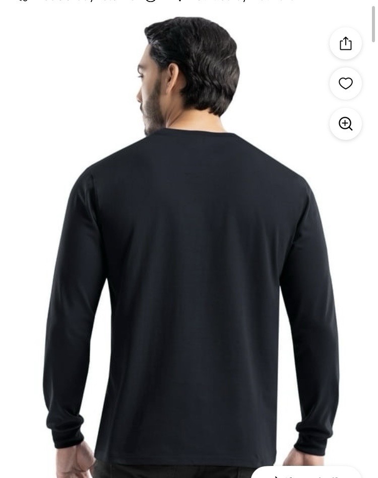 Wrangler Workwear Mens Long Sleeve Heavyweight Pocket Blue T-Shirt Size L Large gallery