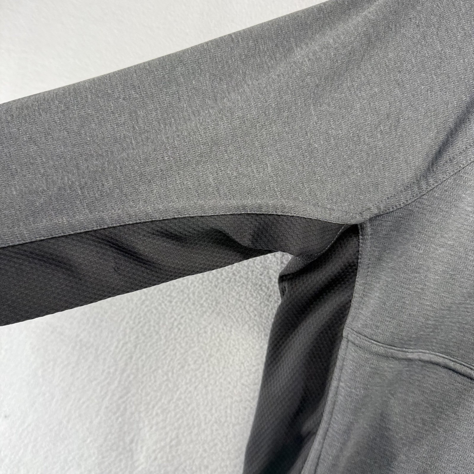 The North Face Half Zip Pullover Men's Medium Gray Flashdry Outdoor Running Logo gallery