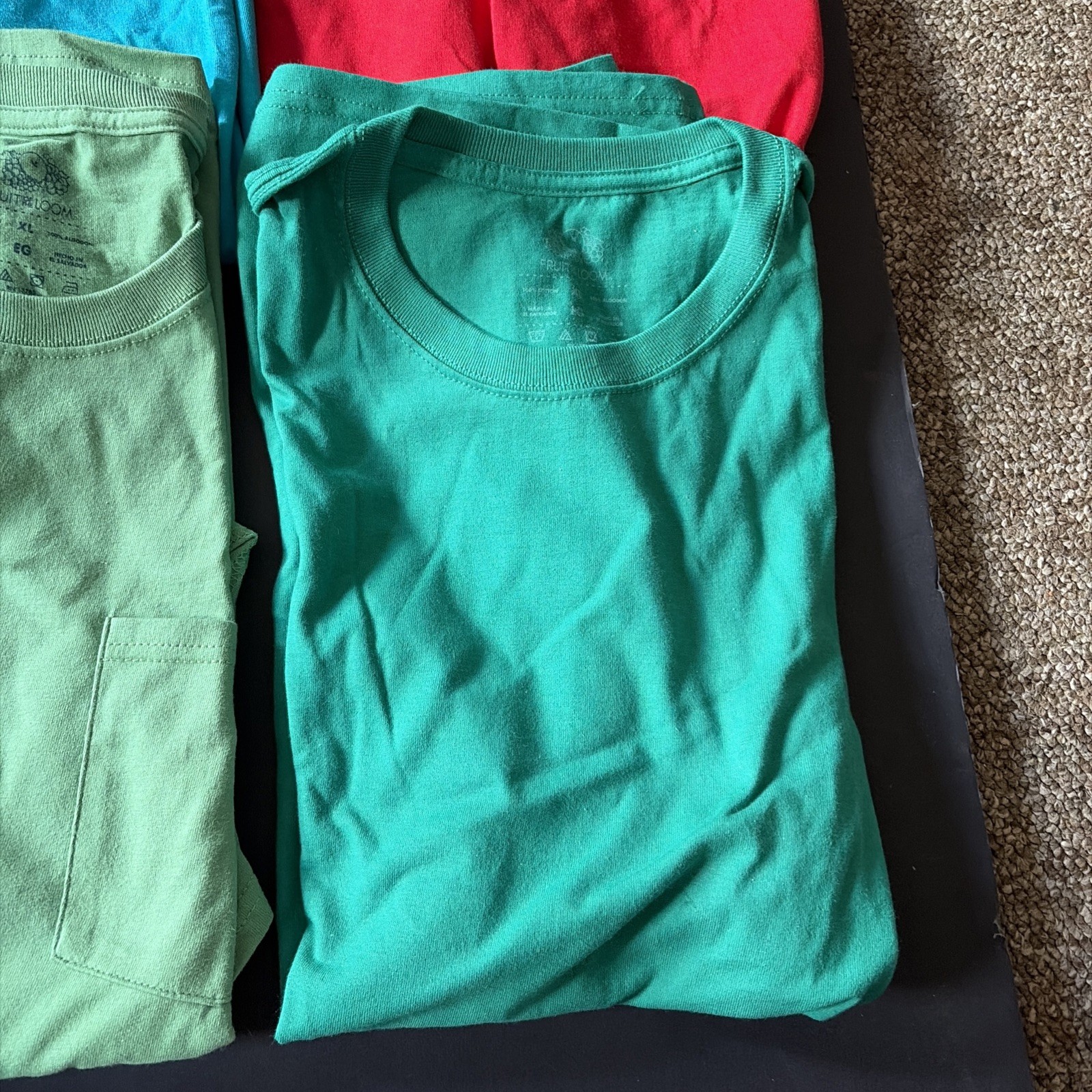 4 Fruit of the loom Men's Cotton Plain Crew Neck Short Sleeves T-Shirts XL NEW gallery