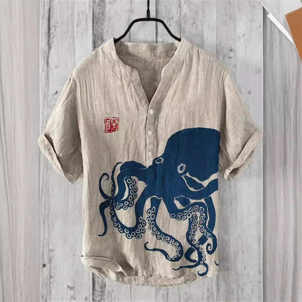 Mens Short Sleeve T-shirt Tops Ladies Cotton Linen Casual Shirt Loose Blouse Tee gallery