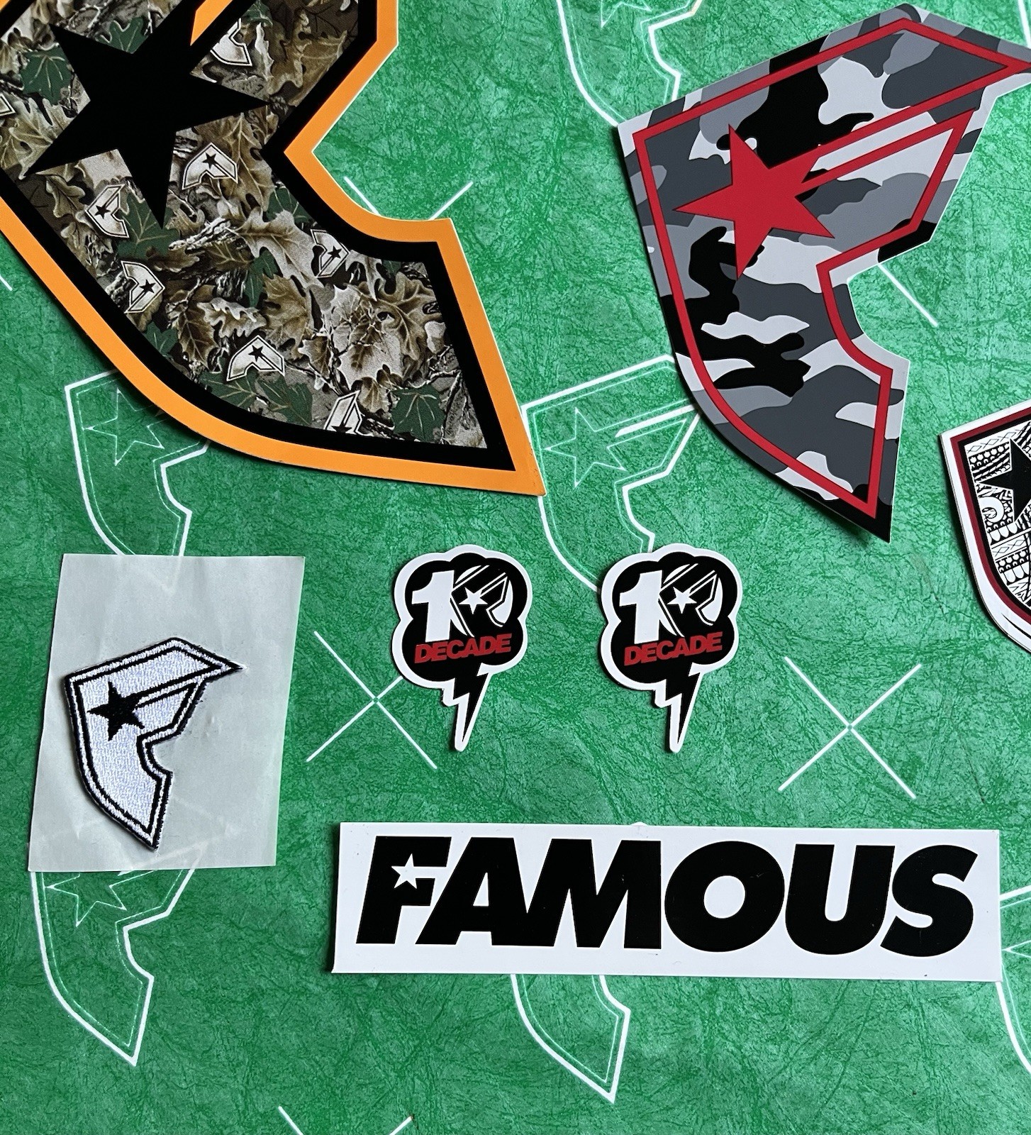 Famous Stars And Straps Camo Sticker Set gallery