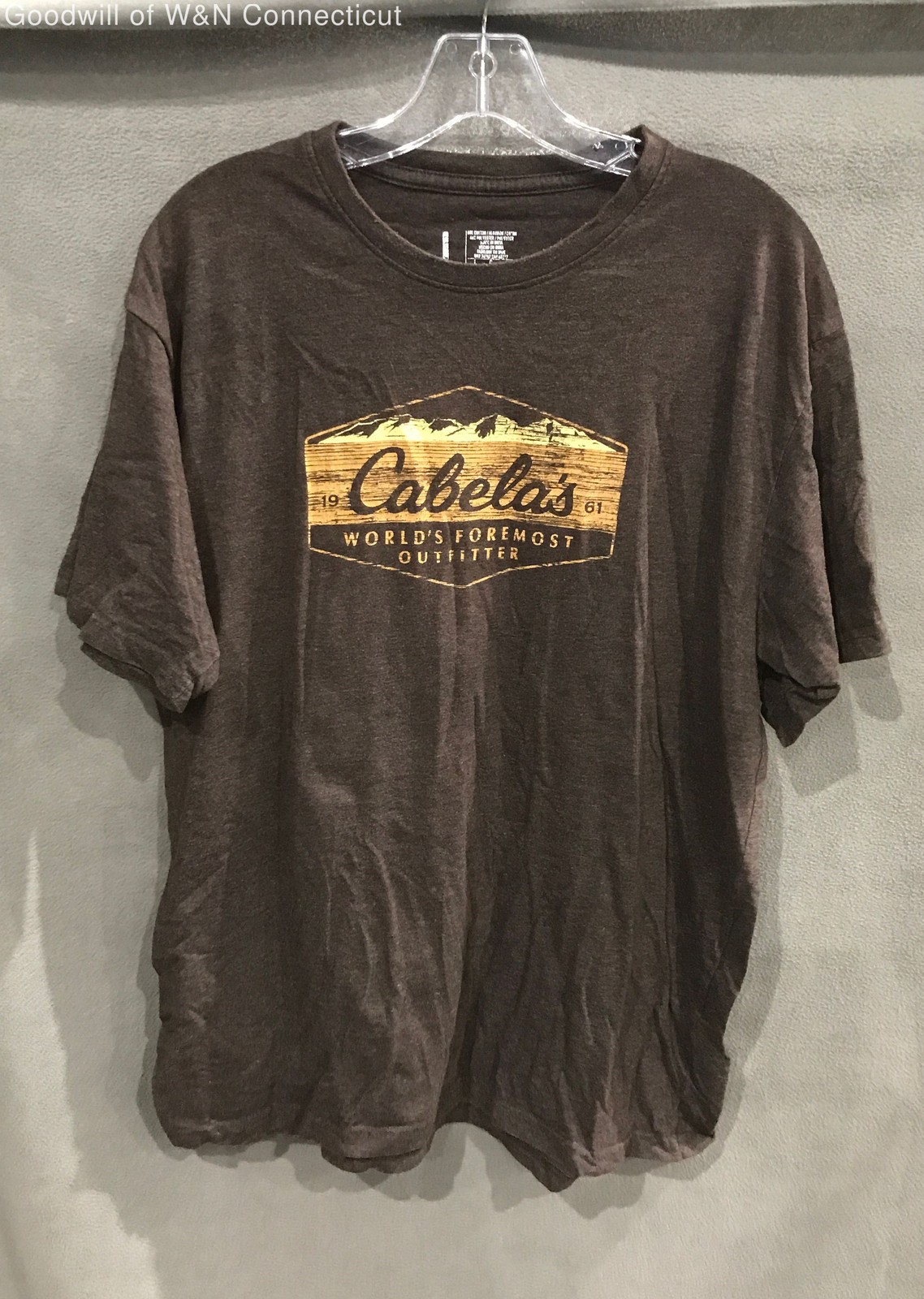 Cabela’s Men’s Brown Graphic World’s Foremost Outfitter T-Shirt Sz L