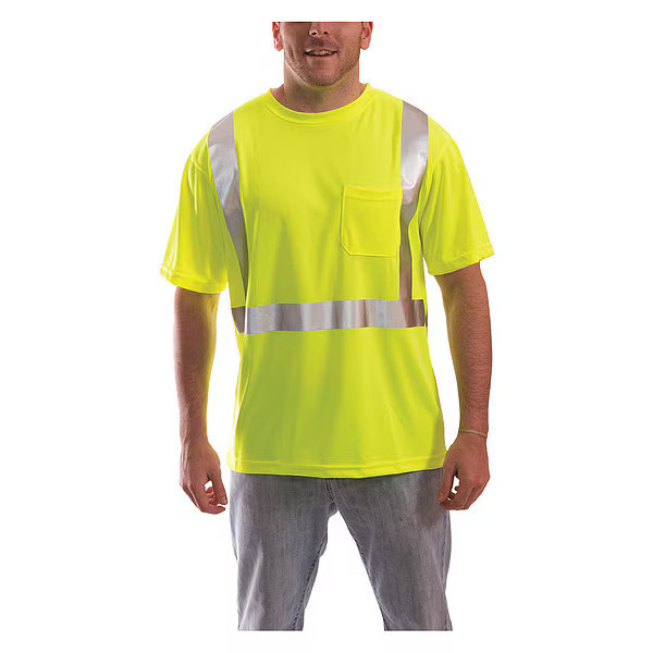 High Visibility T-Shirt, Polyester, 2 in Reflective Tape, ANSI Class 2, Type R, gallery