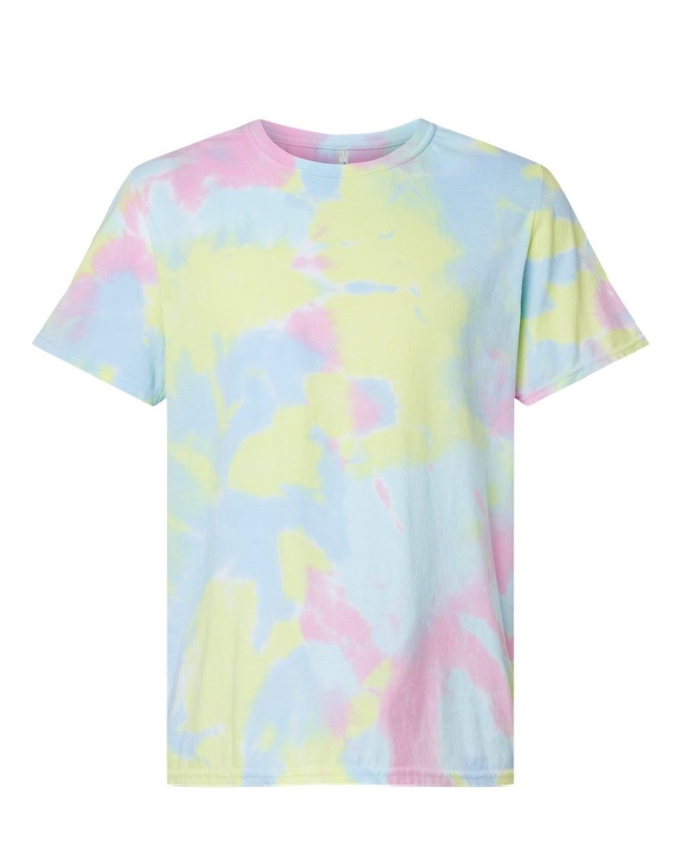ADULT TIE DYE T-SHIRT, SOFT 50/50 COTTON/POLY BLEND, SHORT SLEEVE, CREW, S-3XL