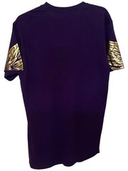 Switch Remarkable I Am King Lion Graphic T-Shirt Purple Gold Mens M NWT