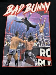 Men’s Sz Medium Bad Bunny Royal Rumble Official Merch WWE Special Edition Shirt