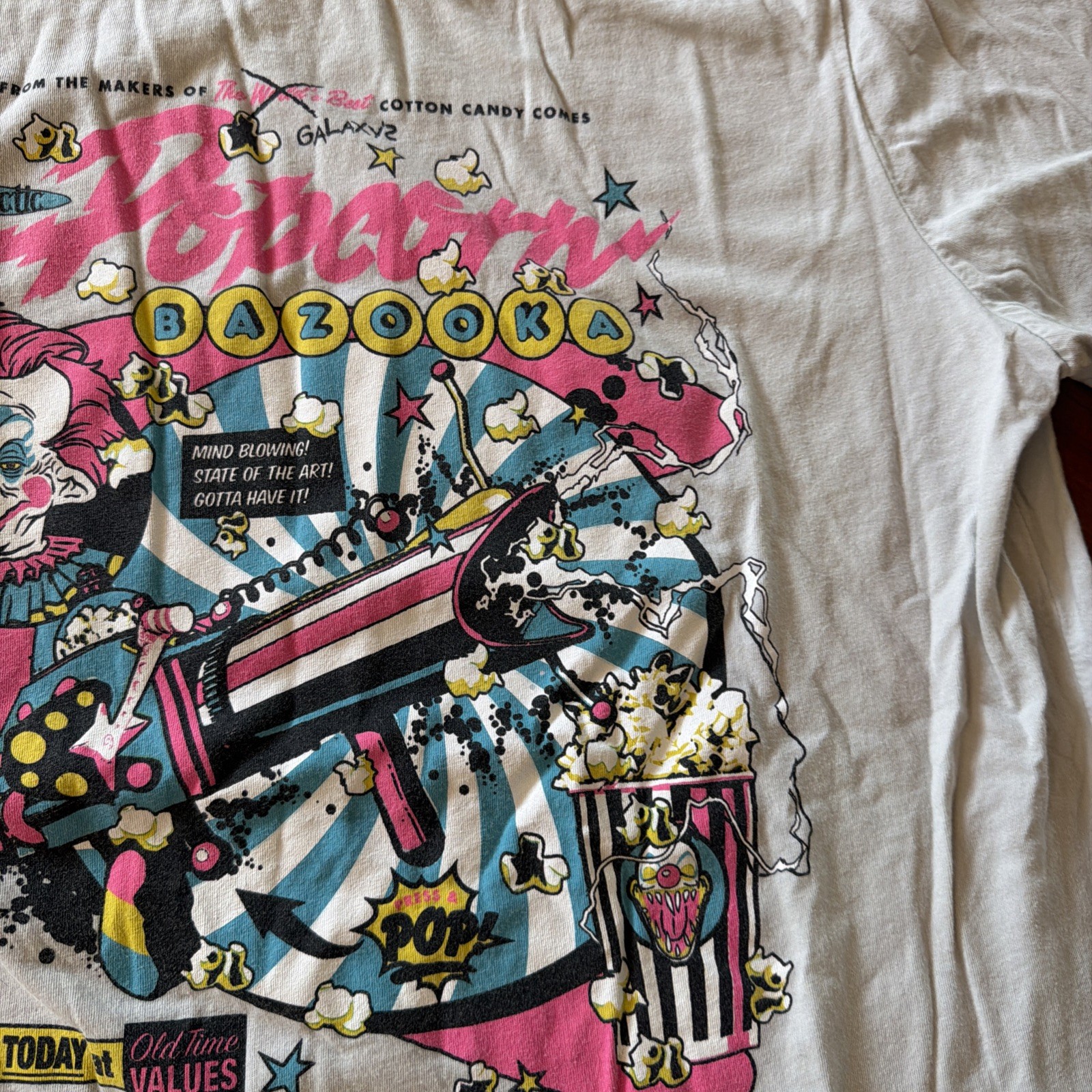 KILLER CLOWNS FROM OUTER SPACE Popcorn Bazooka Fright Rags Shirt XL Horror gallery