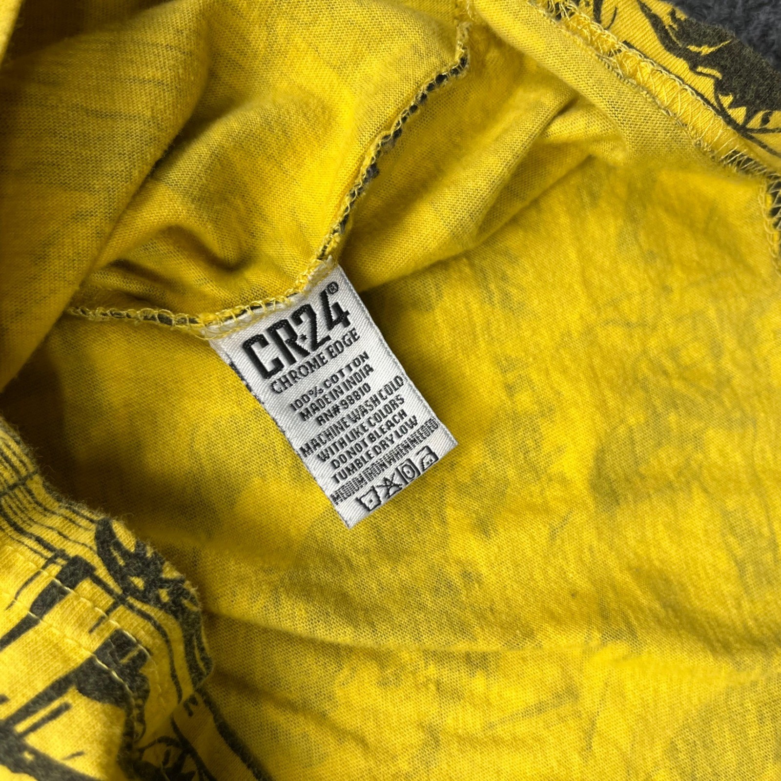 CR24 Graphic Comic Pop Art Streetwear Yellow All Over Print Tee Shirt gallery