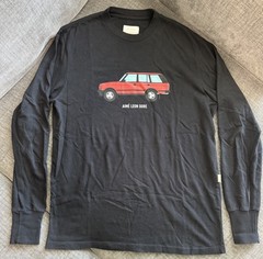 RARE Aime Leon Dore ALD Range Rover Logo Long-Sleeve Tee Black/Red SZ S SMALL