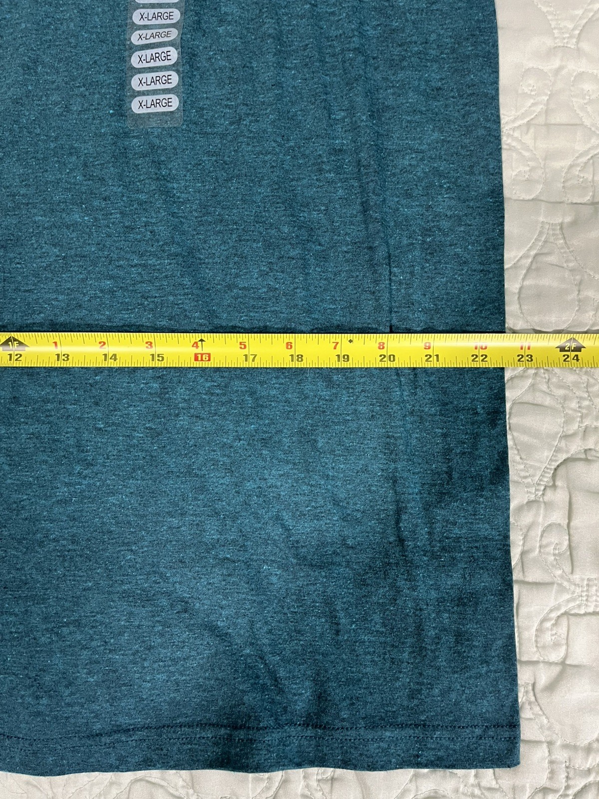 Levi's Short Sleeve Logo T Shirt - XL- Dark Teal Blue Green 50 cotton 50 poly gallery