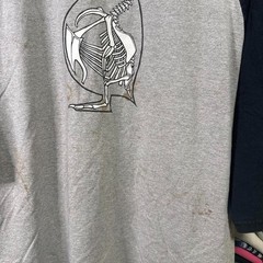 Y2K Madagascar research and development crew raglan t shirt XL