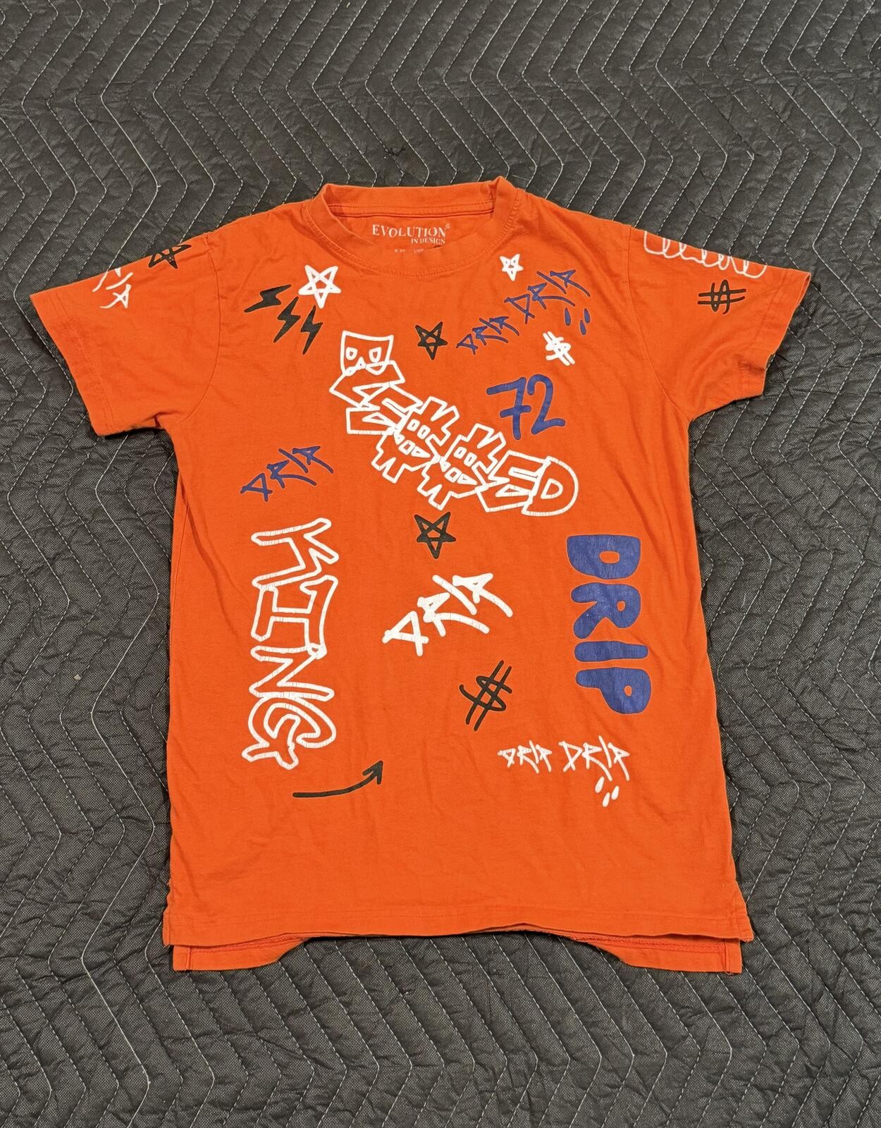 evolution in design Orange Graphic Print T-Shirt gallery