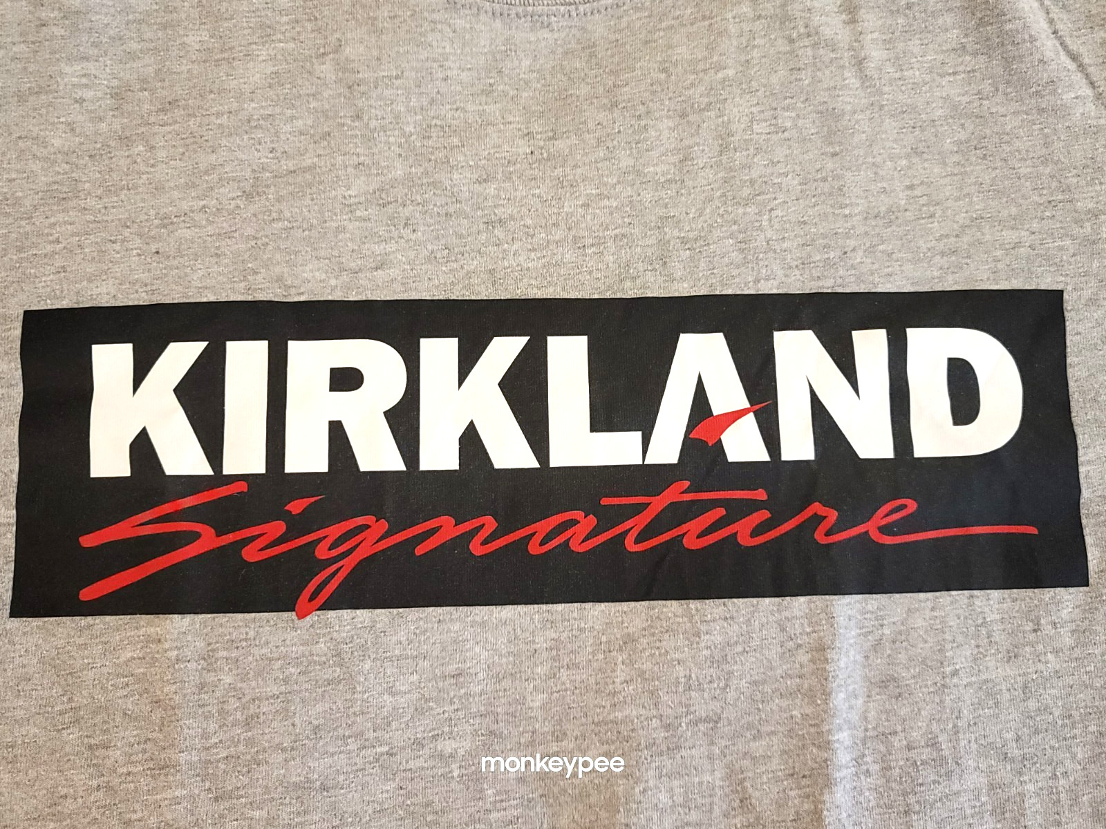 Kirkland Signature Costco Unisex Logo T Shirt Mens Medium Womens large EUC gallery