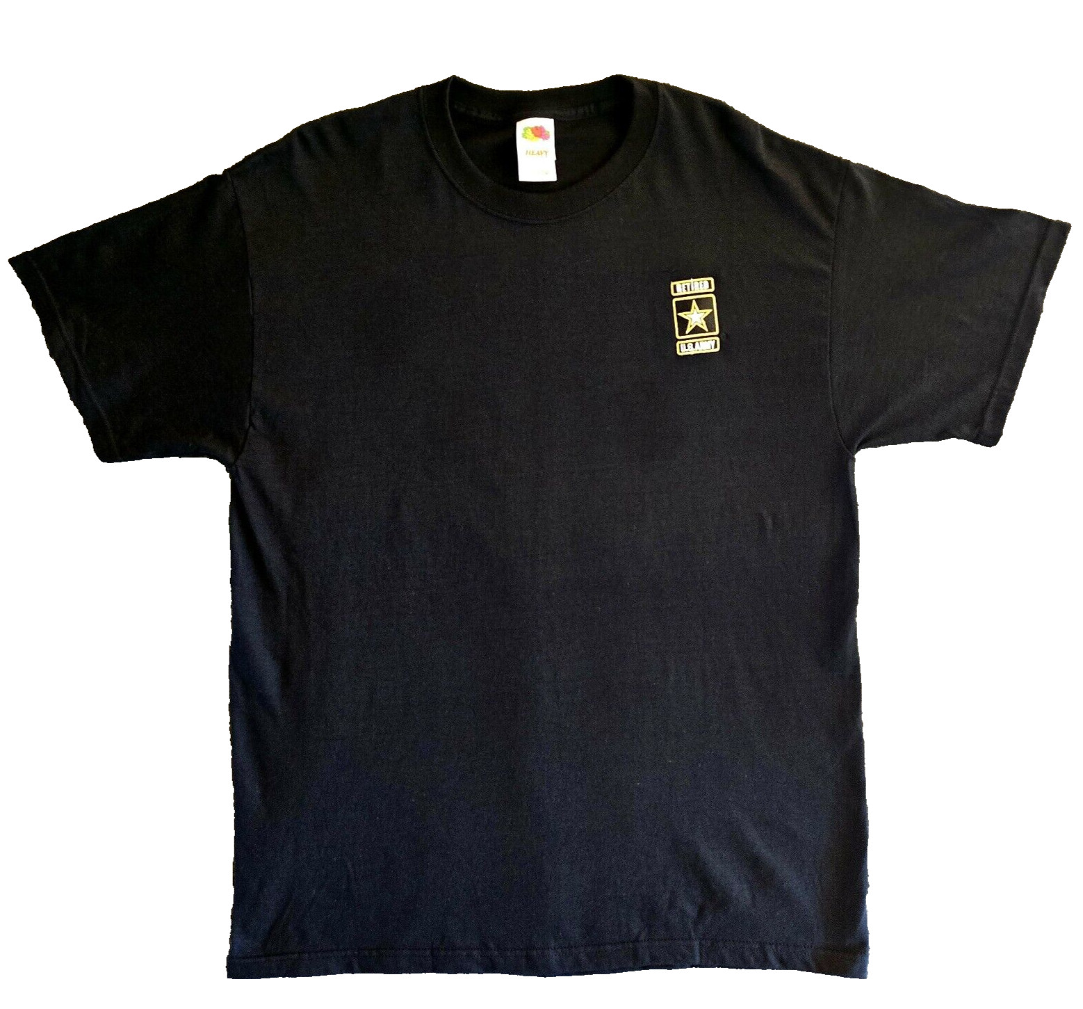 US Army Retired T Shirt Mens Large Embroidered Logo Crest gallery