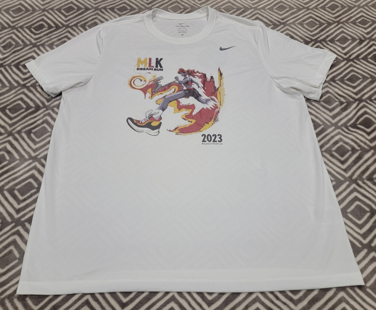 2023 Nike MLK Dream Run Martin Luther King Dri-Fit T-Shirt Men XXL White gallery