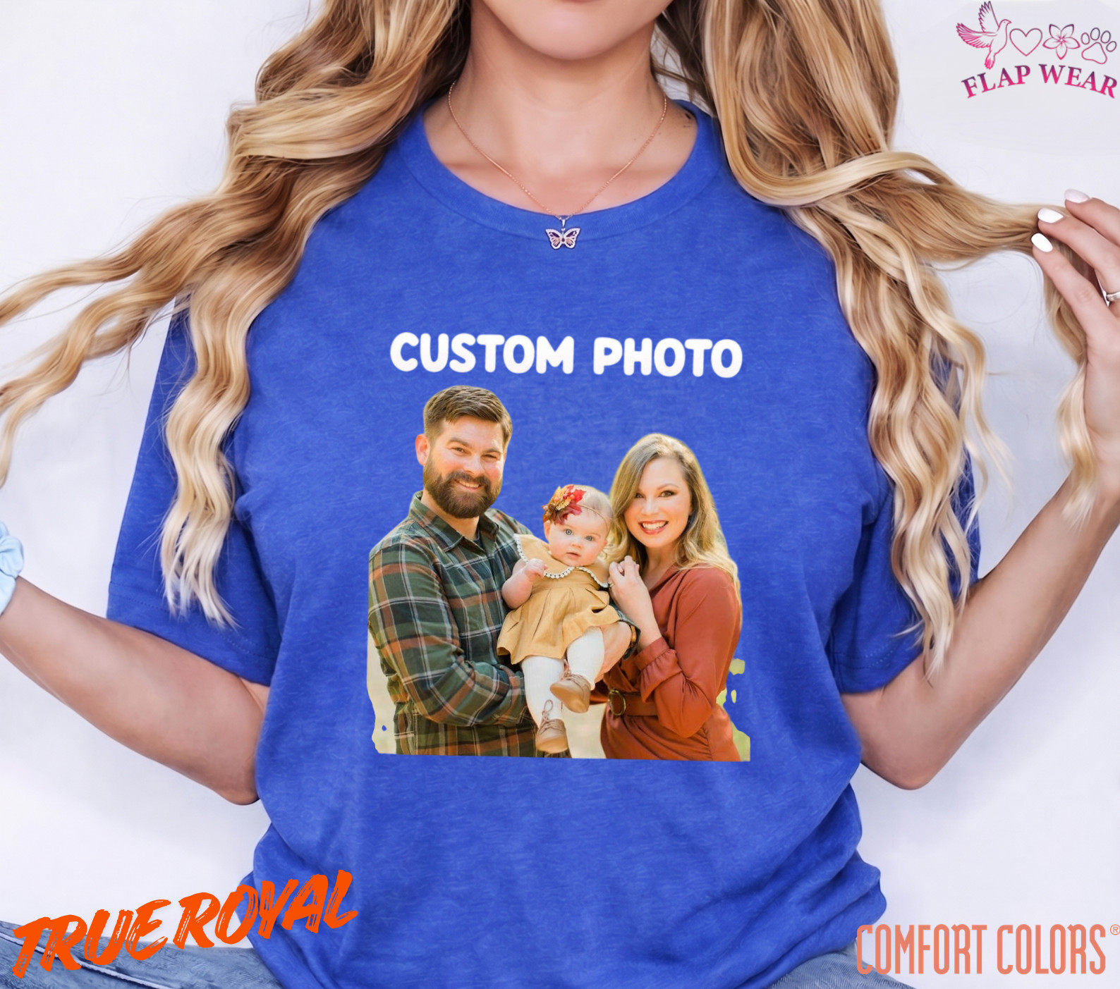 Unisex Photo Text Personalized T-Shirt ,Mens T shirt,Women T shirt,Vintage Gift gallery