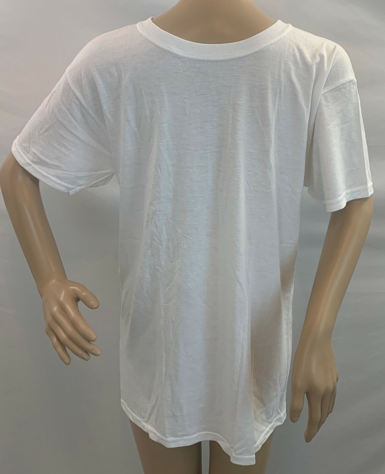 HANES gray or white short sleeve comfort soft modal blend crew neck T-shirt, S gallery