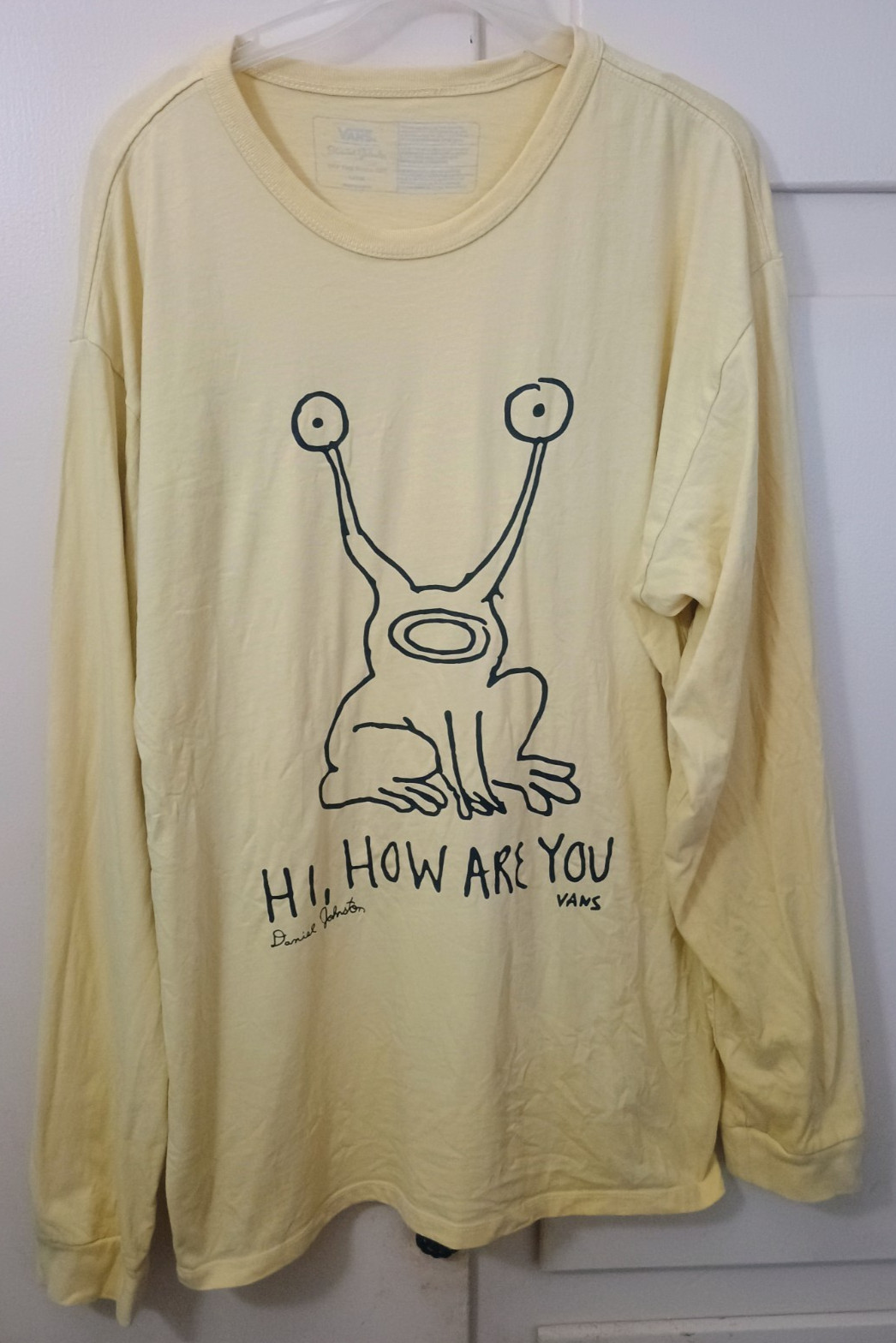 VANS x Daniel Johnston Hi How Are You T-Shirt MENS L Kurt Cobain Nirvana Grunge gallery