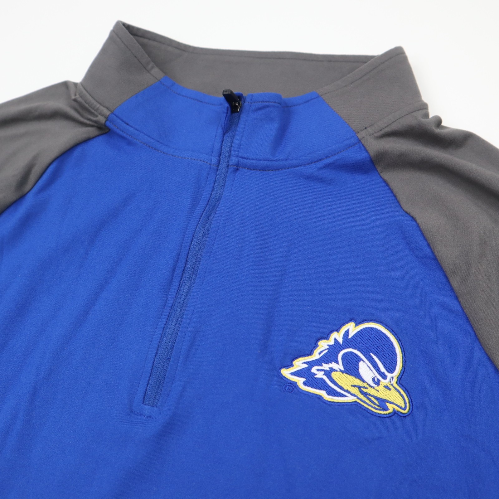 Delaware Blue Hens Colosseum 1/4 Zip Windshirt Pullover Mens XL Blue NWT gallery