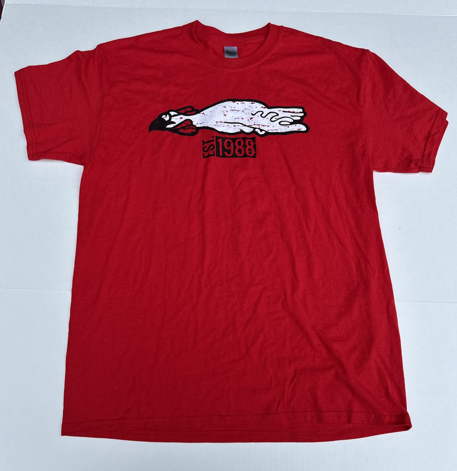 Gildan Workers Chicken Express T Shirt Red Many Sizes Available *READ* gallery