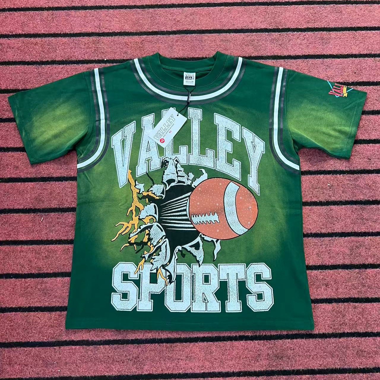 Vale Forever Loose and casual washed and distressed T-shirt gallery