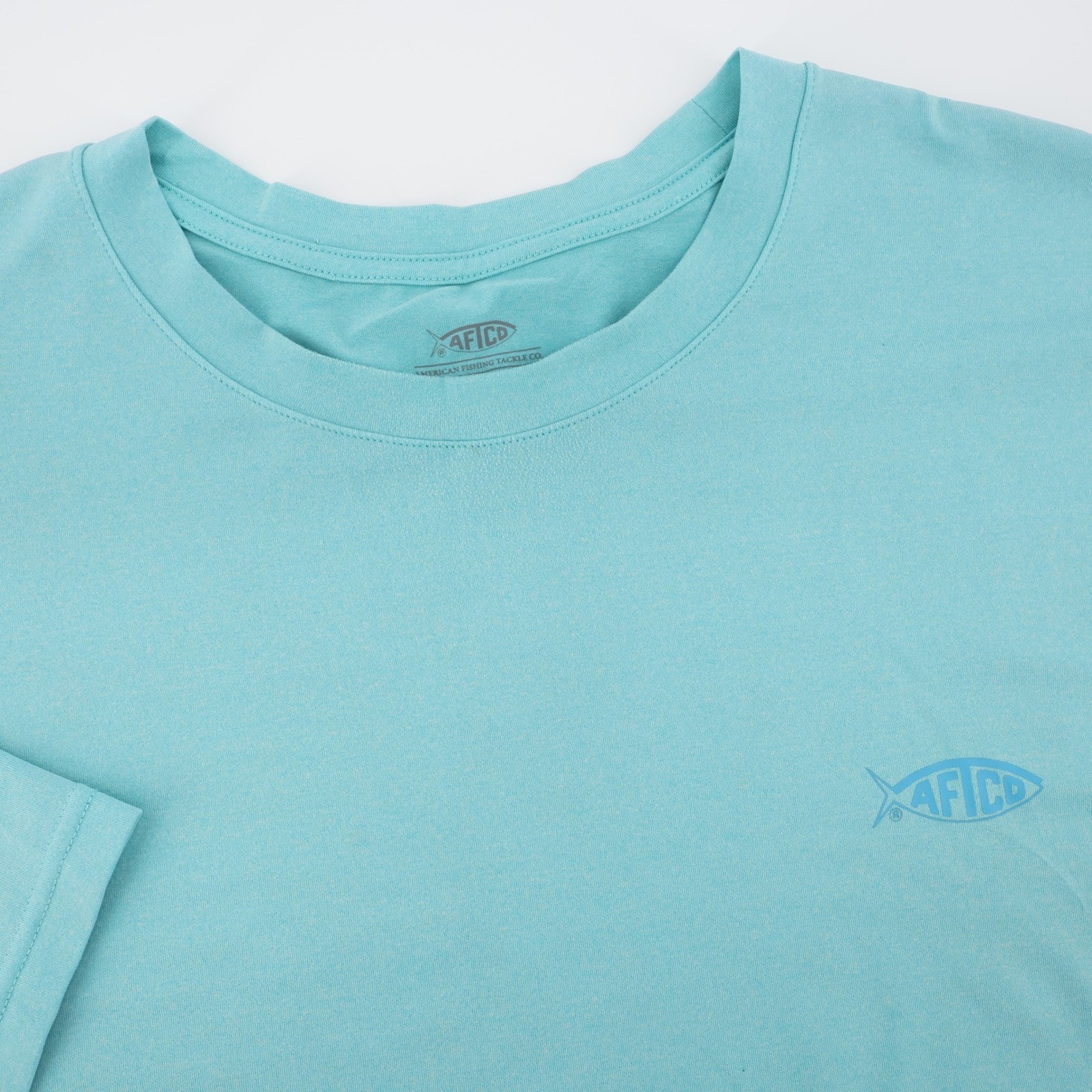AFTCO AFTECH Performance Graphic T-Shirt Light Blue Mens XXL