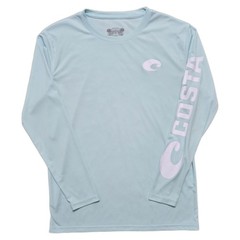 Costa Del Mar Men’s Technical Crew Shirt Arctic Blue Fishing Mens M Long Sleeve