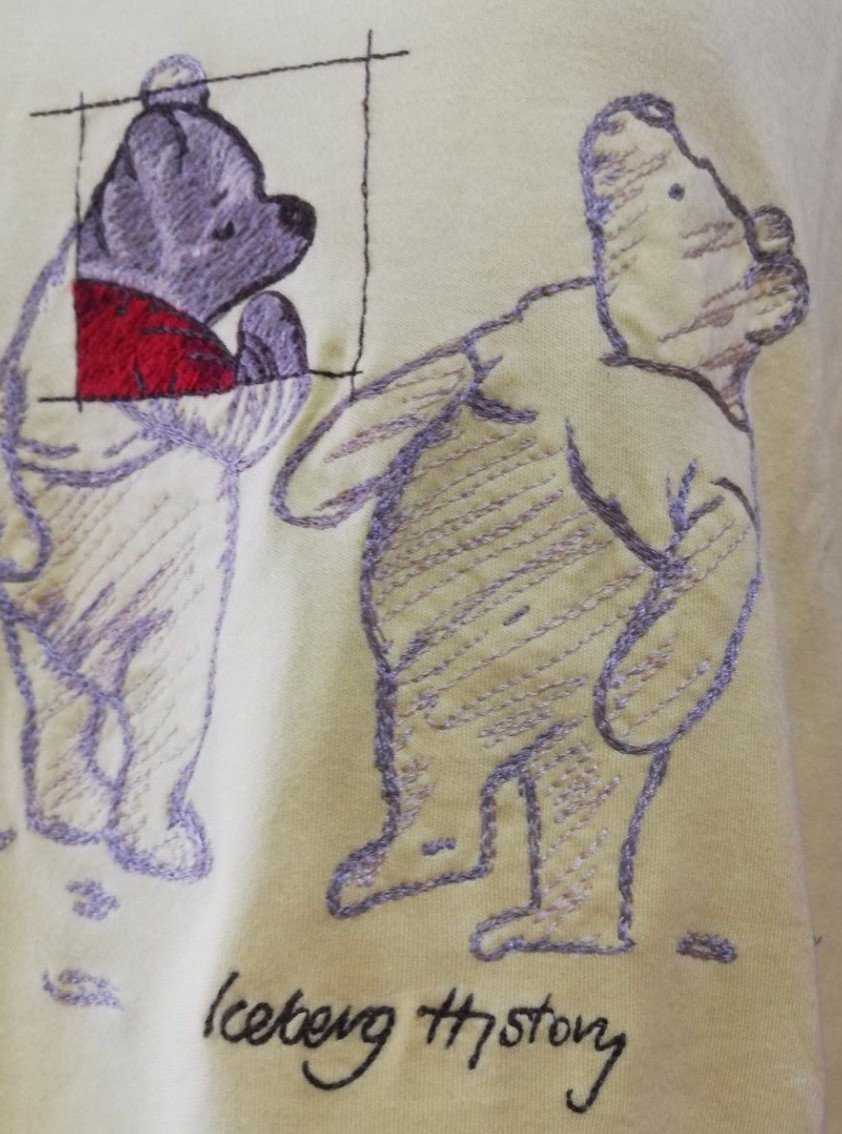 Iceberg HISTORY Winnie-the-Pooh T-Shirt Men's Unused with Tag Vintage YF gallery