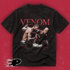 Venom Vintage Bootleg Graphic T-Shirt | Retro MMA Fighter Combat Sports