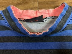 1980’s Striped Quicksilver Surf Tee Shirt Adult M 80s Vintage USA Skate Boxy