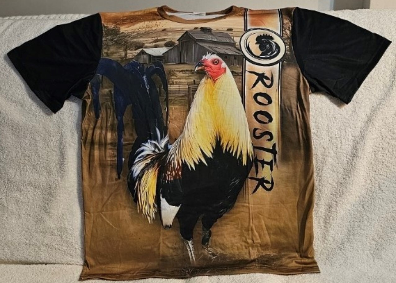 ROOSTER FARM BIRD ANIMAL COUNTRY OUTDOOR T-SHIRT gallery