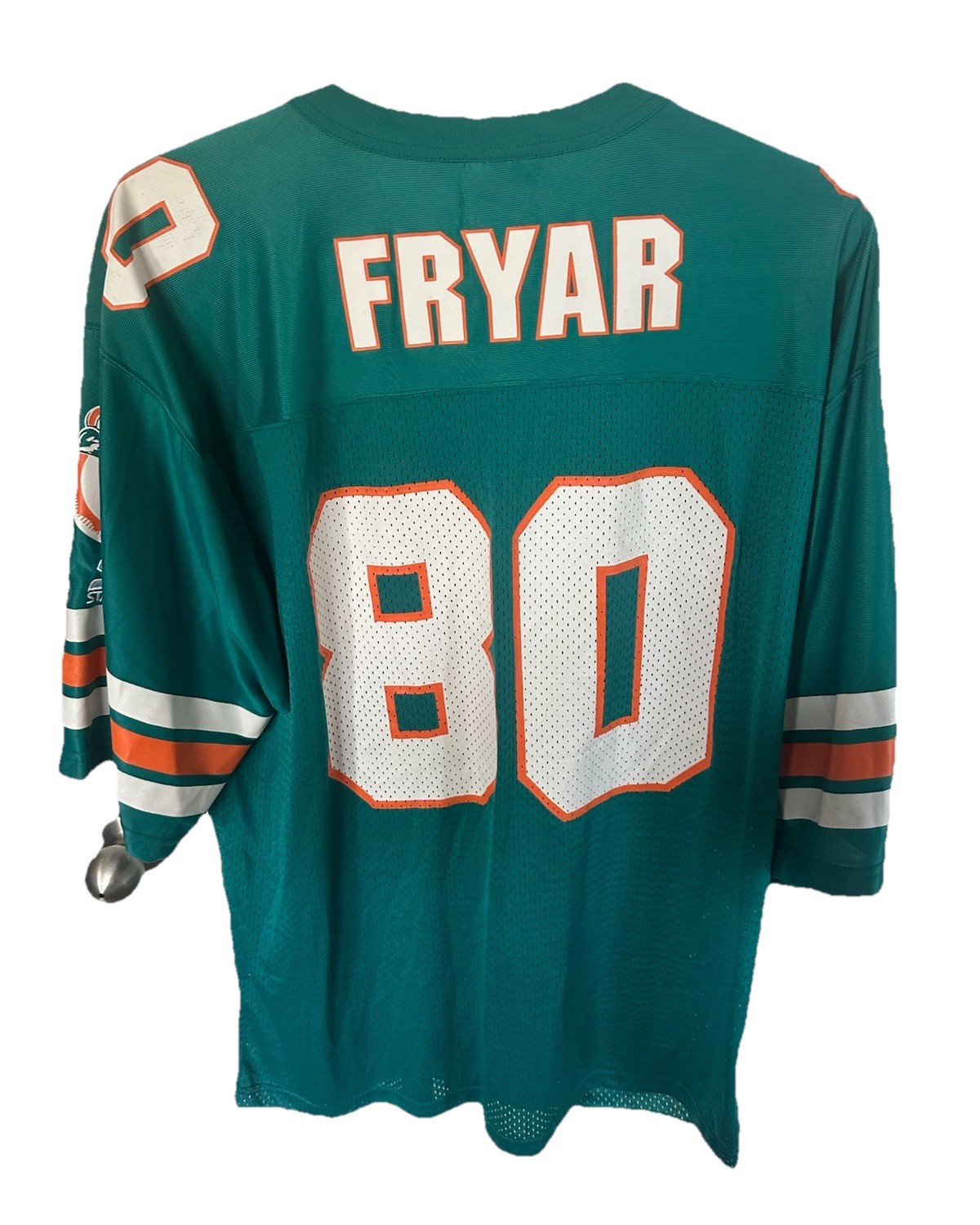 Vintage 90s Miami Dolphins NFL Starter Irving Fryar Teal Rare Size XL/52 Jersey