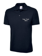 Personalised Custom Embroidered Classic Polo Shirt your text unisex workwear